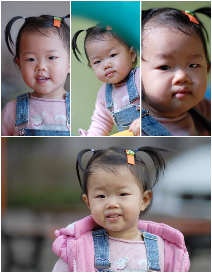 주하 얼굴에 콧물 바르기
