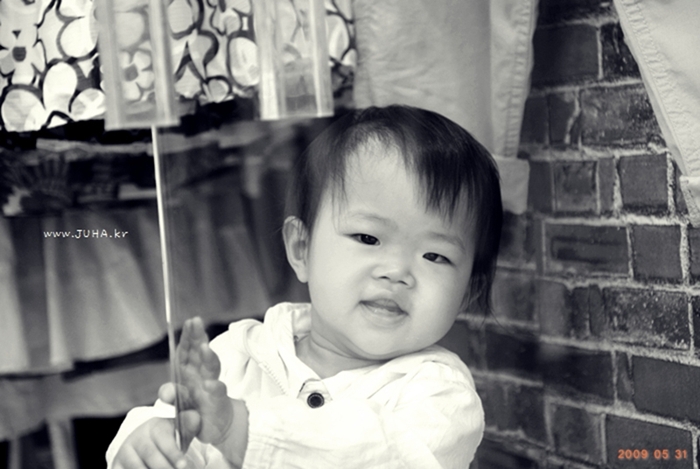 까꿍놀이하는 주하
